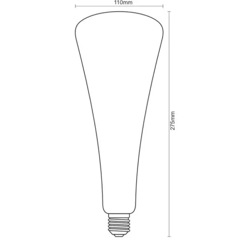LED filament SHAPE PURPLE dekor izzó 5W E27 1800K T110