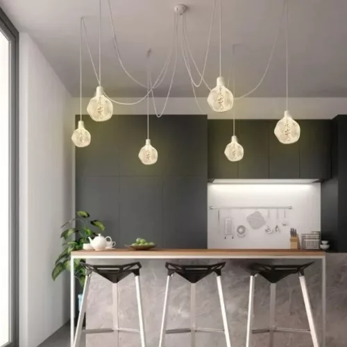 LED filament BUMPED vintage füstös dekor izzó 4W E27 2000K G125