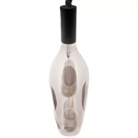 Nedes BT110 formájú design LED izzó, szabálytalan alakú sötétített füstüveggel (smoked) és meleg filament fénnyel.