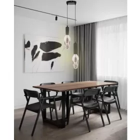 Nedes BT110 formájú design LED izzó, szabálytalan alakú sötétített füstüveggel (smoked) és meleg filament fénnyel.