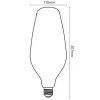 Nedes BT110 formájú design LED izzó, szabálytalan alakú sötétített füstüveggel (smoked) és meleg filament fénnyel.
