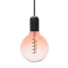 Vintage PINK/átlátszó LED filament izzó 4W E27 2000K G125