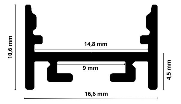 aluminium-led profil-méret