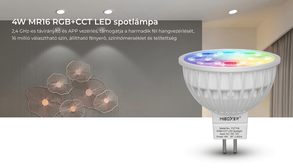 MiLight RGBW LED spot izzó lámpa